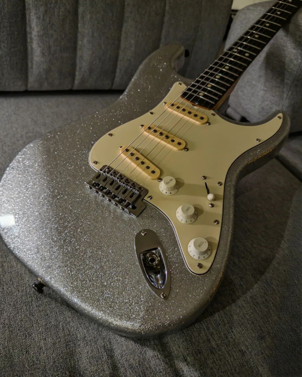 Fender American Traditional Silver Sparkle