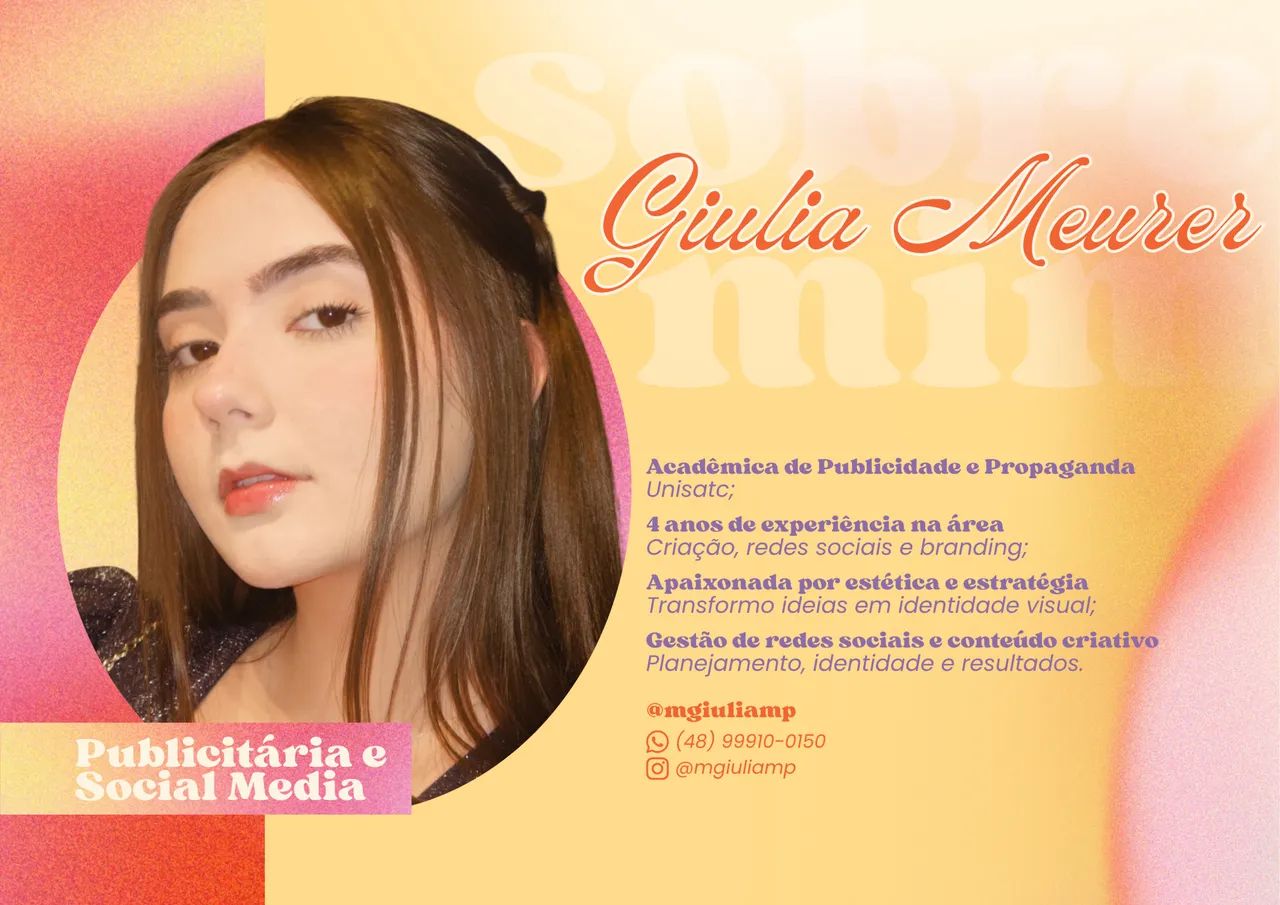 Publicitária e Social Mídia 