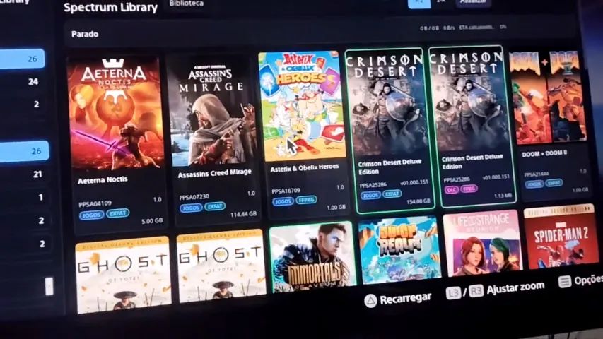 PlayStation 5 com leitor-de-disco e caixa  - Foto 5