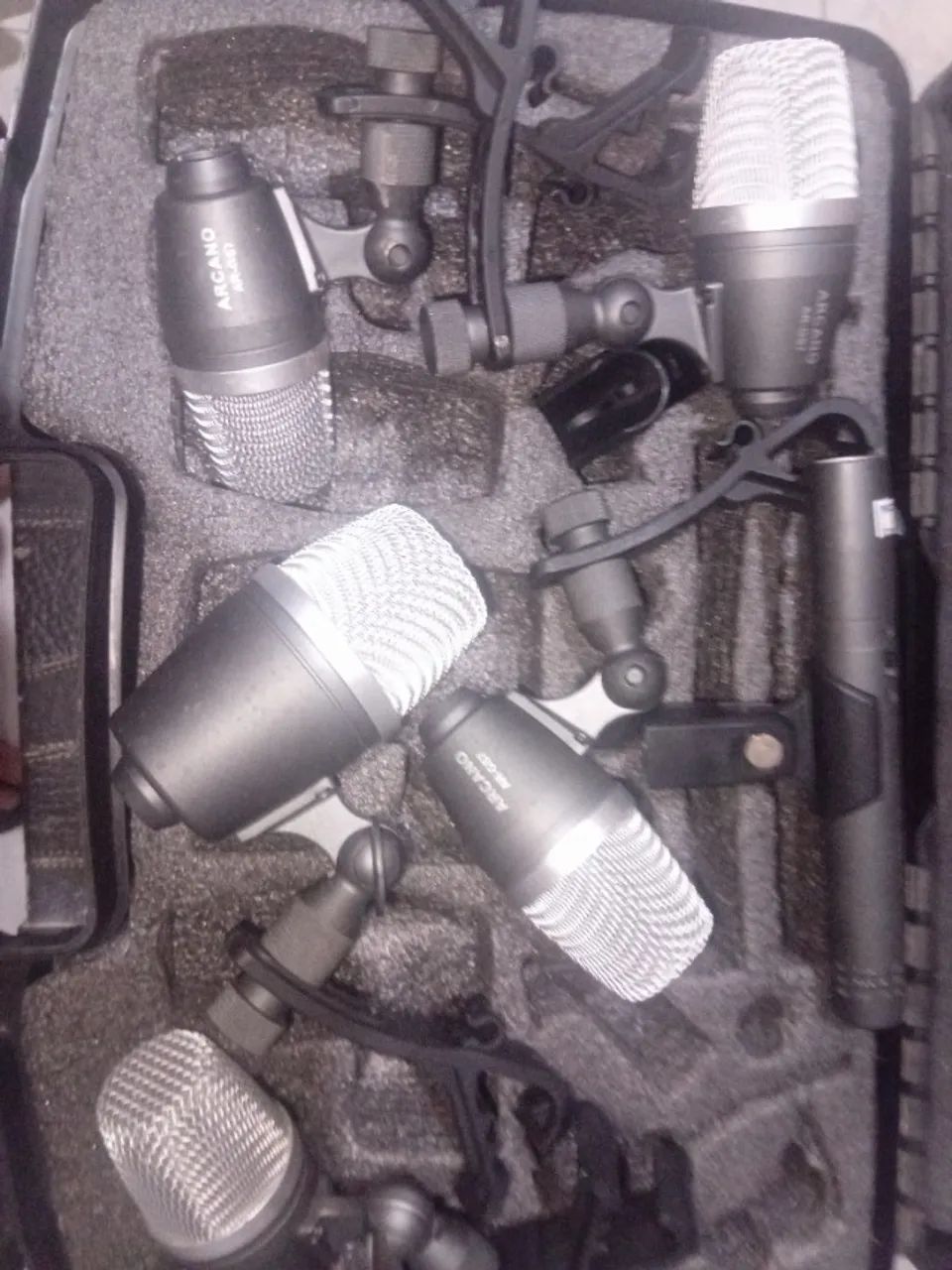 Kit de microfones 6 mics para bateria Arcano  - Foto 2