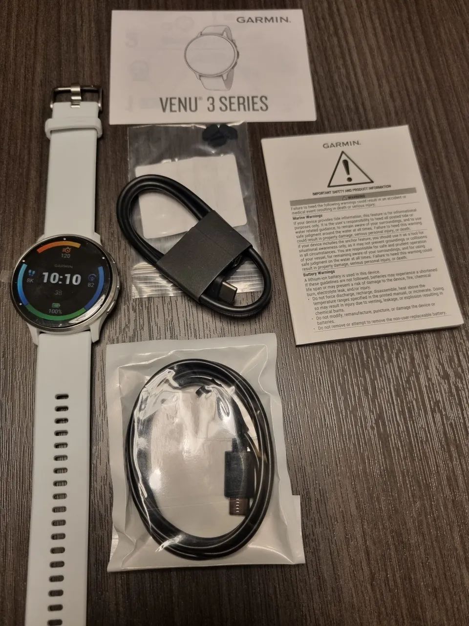Garmin Venu 3 Branco - Nunca utilizado