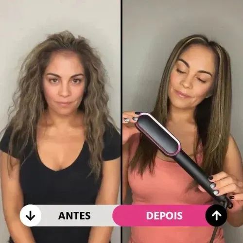 Escova Alisadora 3 em 1 NOVA - Foto 5