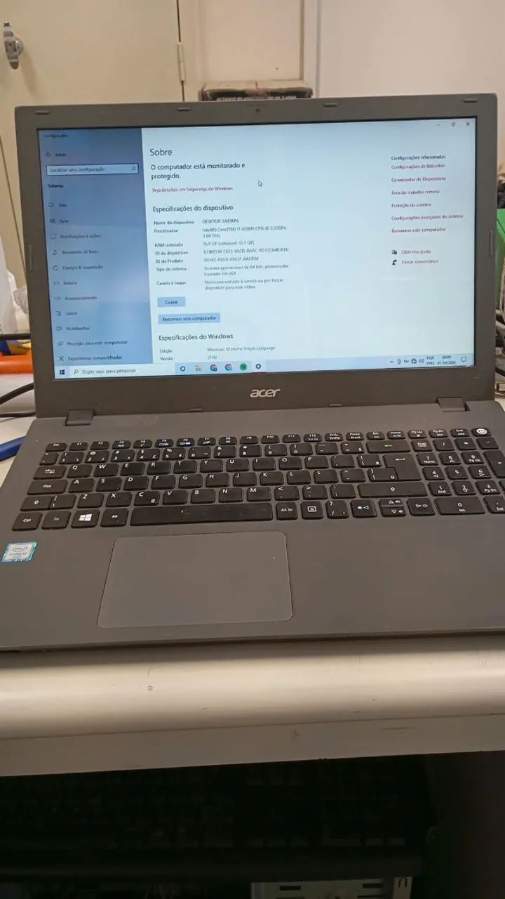 Notebook Acer Aspire E5-574