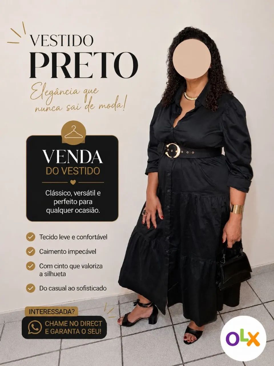 Vestido plus size elegante.