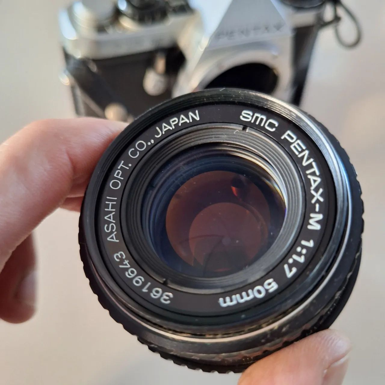 Pentax ME Super + lente SMC 50mm f/1.7 analógica - Câmeras e