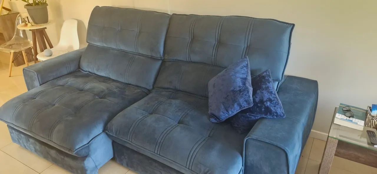 Sofá 04 lugares 2,5 metros - Foto 2