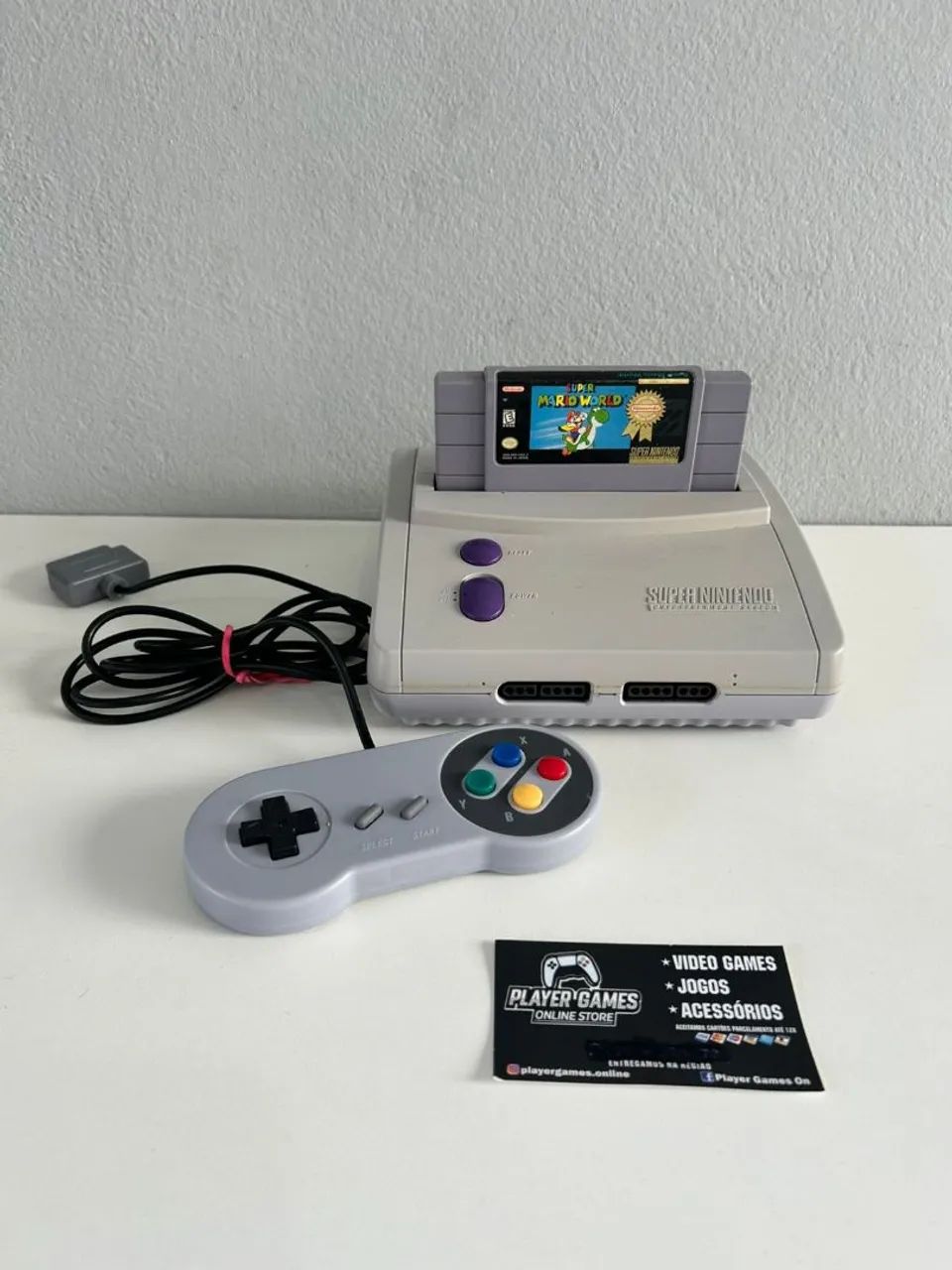 Super Nintendo + Jogo (Aceito Cartão)