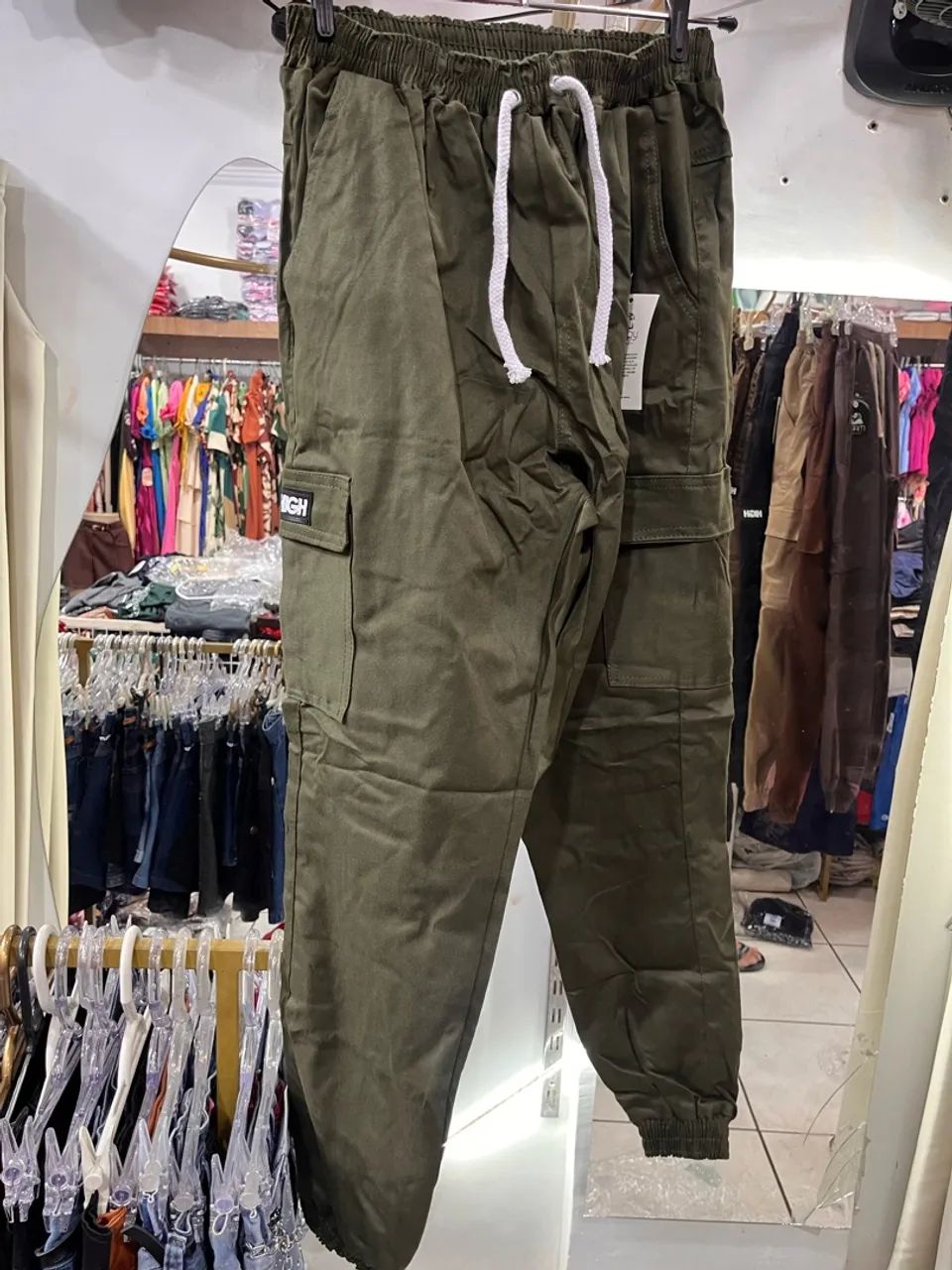 CALÇAS CARGO JOGGER MASCULINO - Foto 2
