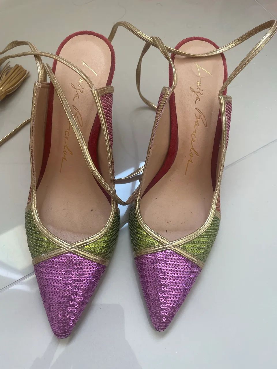 Scarpin Luiza Barcelos Paetê n 35  - Foto 4