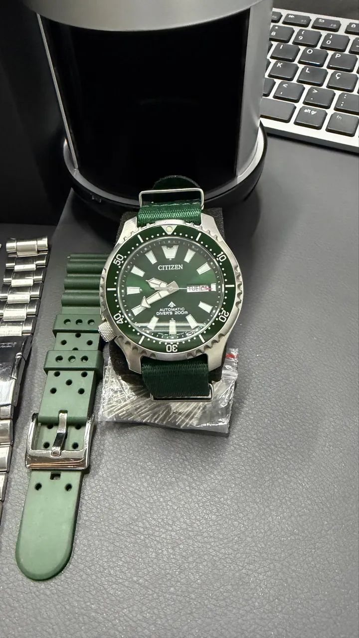 Citizen Promaster Fugu NY0151-59X Automático + 2 Pulseiras - Foto 2