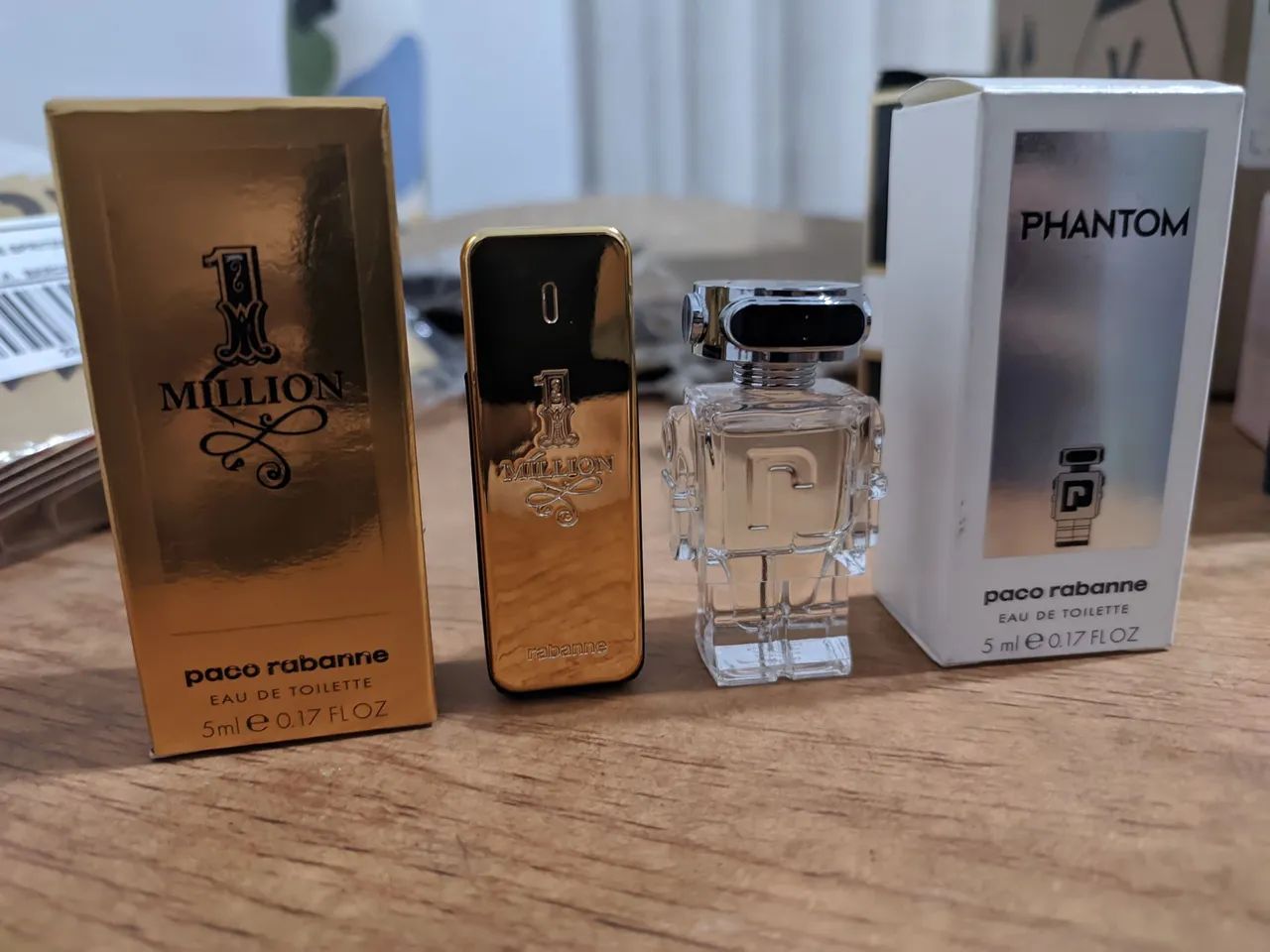 Kit Perfume One Million + Phantom em miniaturas
