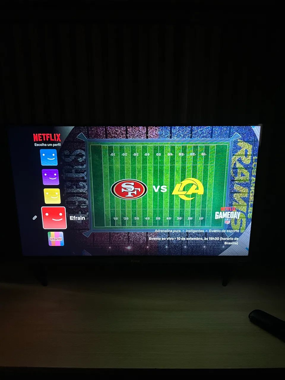 VENDO TV SMART E COM NOTA FISCAL 600$ SEMINOVA! - Foto 2