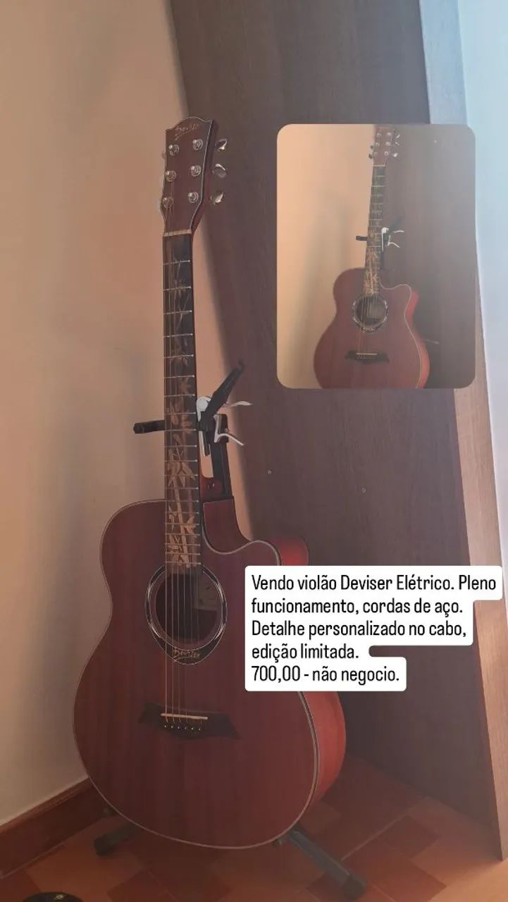 Violão elétrico Deviser edição limitada