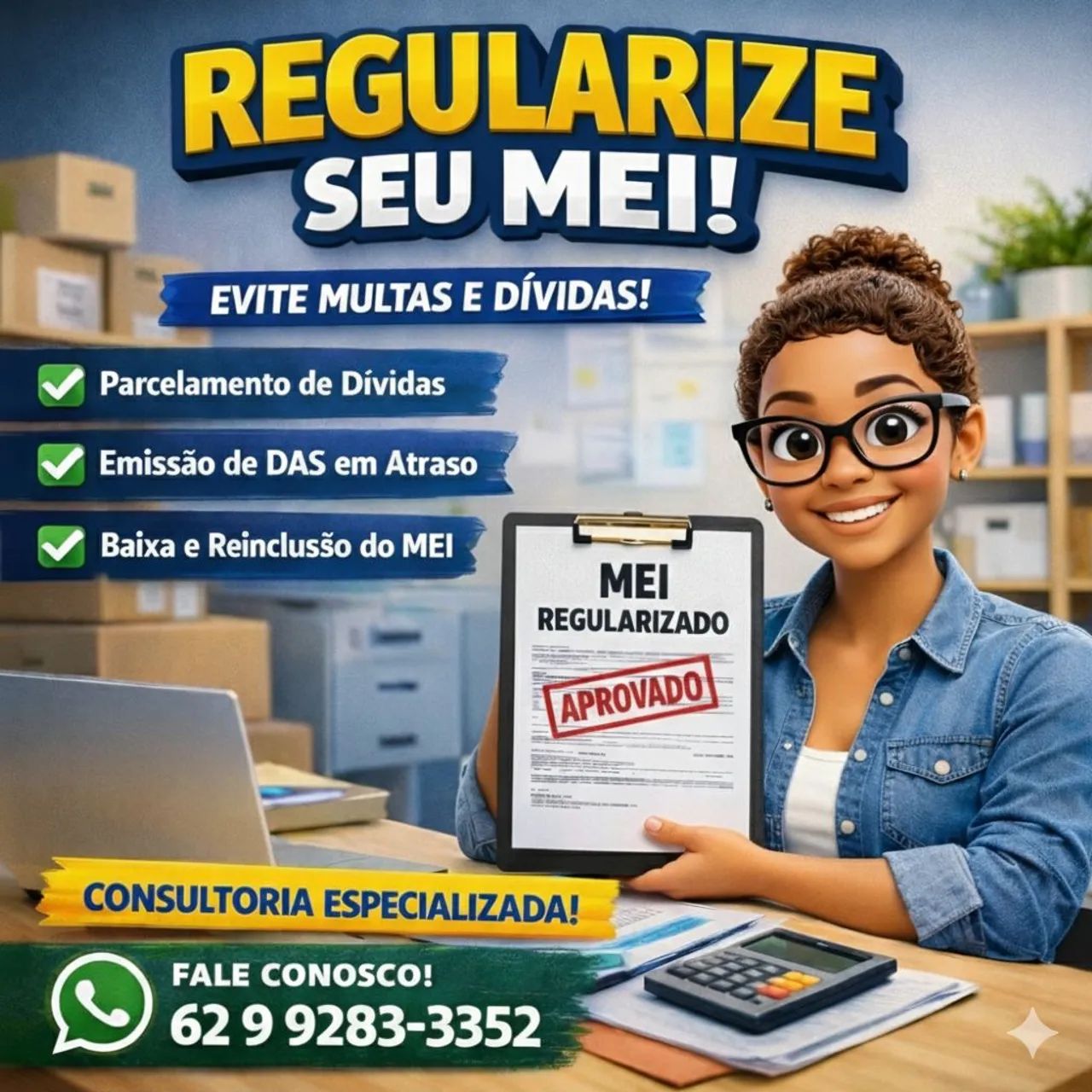 Serviços para MEI e Simples Nacional. 
