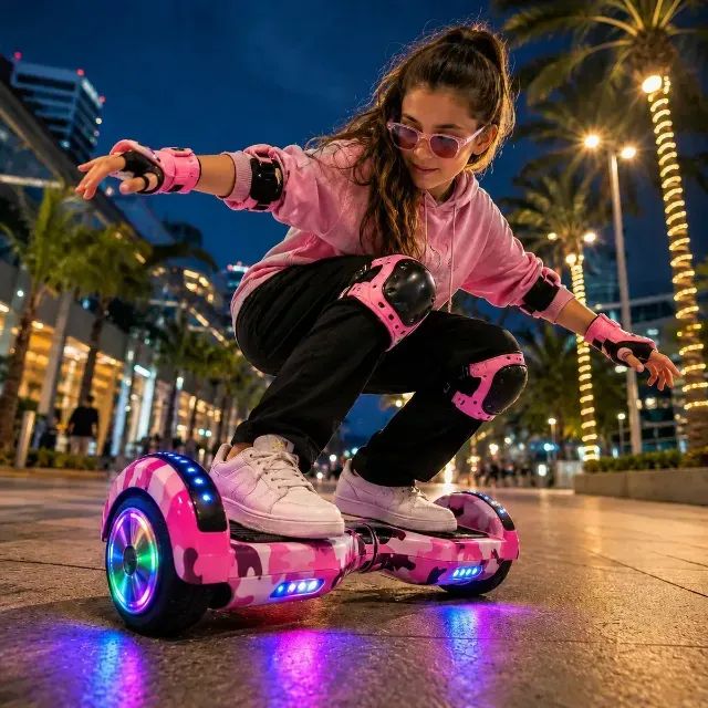 Hoverboard Bluetooth 6,5 Polegadas Rosa Militar HoverboardX - Foto 3