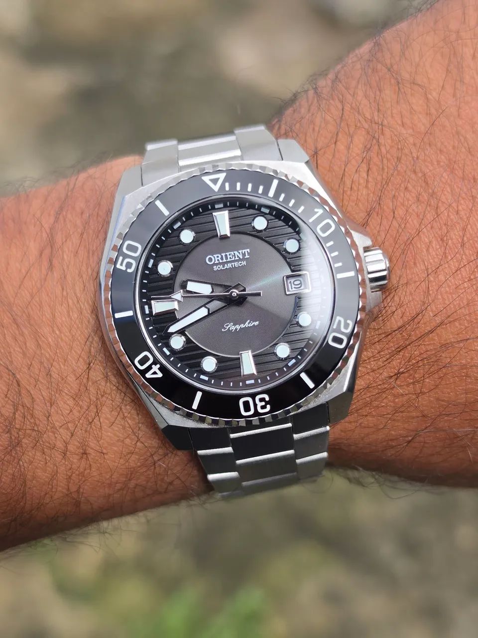 Relógio Masculino Orient Solartech Elite Diver - Foto 2