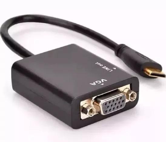 Conversor Hdmi Para Vga Com Saída P2 De Áudio - Foto 2