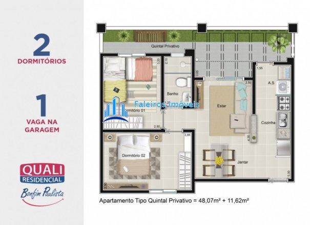 Apartamento 2 dormitórios com sacada e lazer completo MCMV - Apartamento em Lanç... - Foto 13