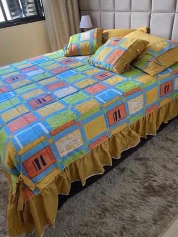 COLCHA COMPLETA - Cama Casal ou Queen