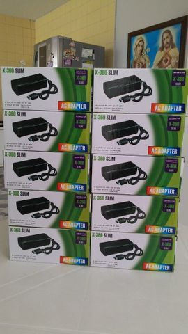 Fonte xbox 360 slim, super slim, arcade, elite e one aceito pagamento no cartão