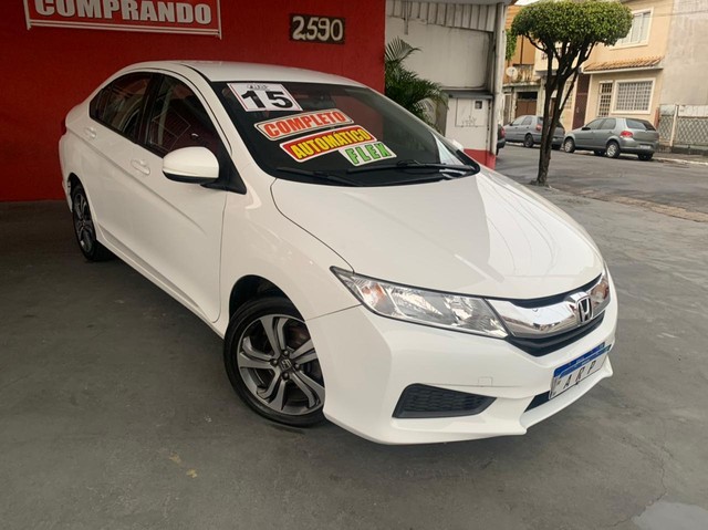 HONDA CITY SEDAN LX 1.5 FLEX 2015 BRANCO AUTOMATICO