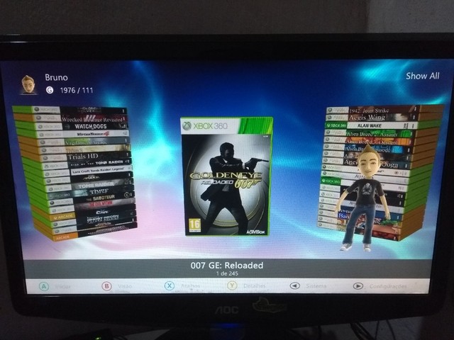 Xbox 360 com HD interno de 1 Tera.