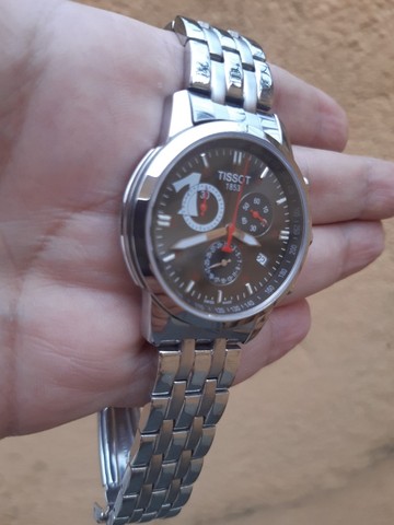 Relogio Tissot Michael Owen Marrom Pulseira A o 41mm Acess rios