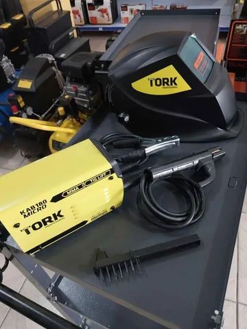 Combo Inversora de solda 180Amp e Máscara solar automático Tork(Loja/Novo) - Foto 3