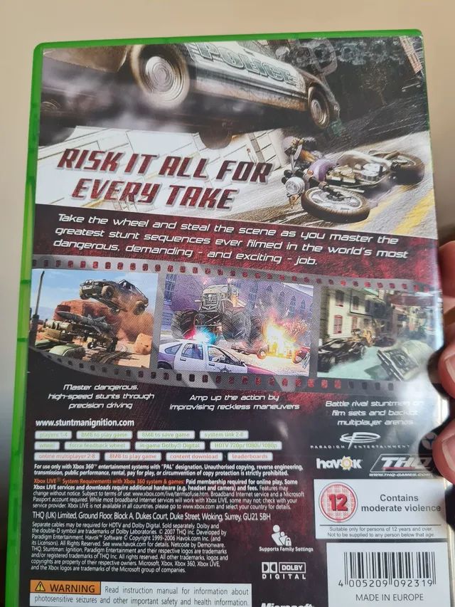 Stuntman Ignition - Xbox 360 - Original - Videogames - Centro, Juiz de Fora  1230160125