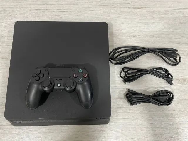 Ps4 Slim 500gb Prata Seminovo + 2 Jogos Garantia E Nota