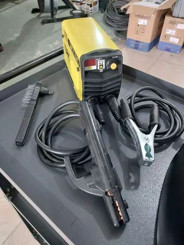 Combo Inversora de solda 180Amp e Máscara solar automático Tork(Loja/Novo) - Foto 2