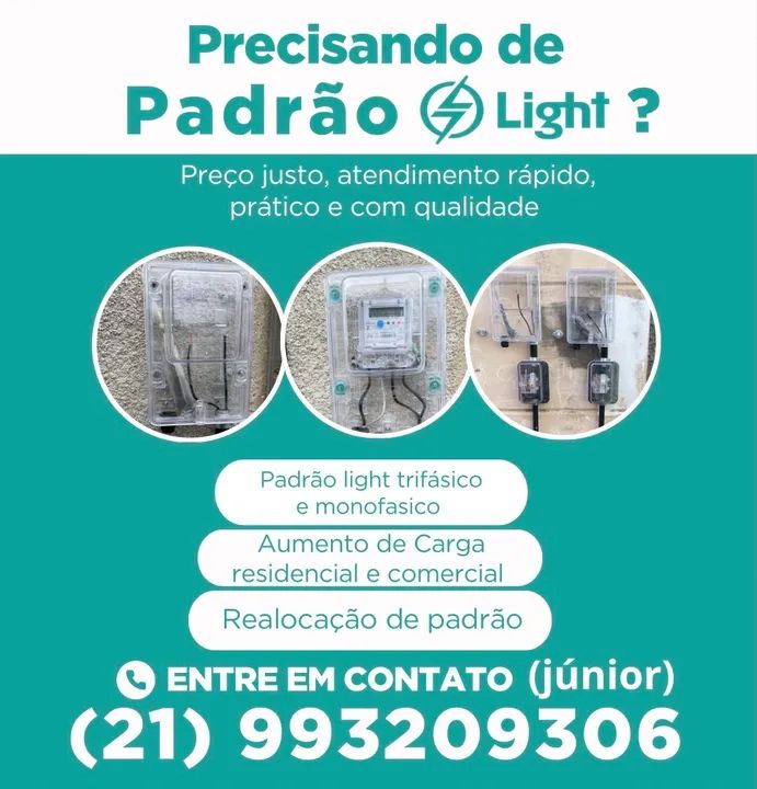 Instalação Padrão Light, monofásico e trifásico  - Foto 4