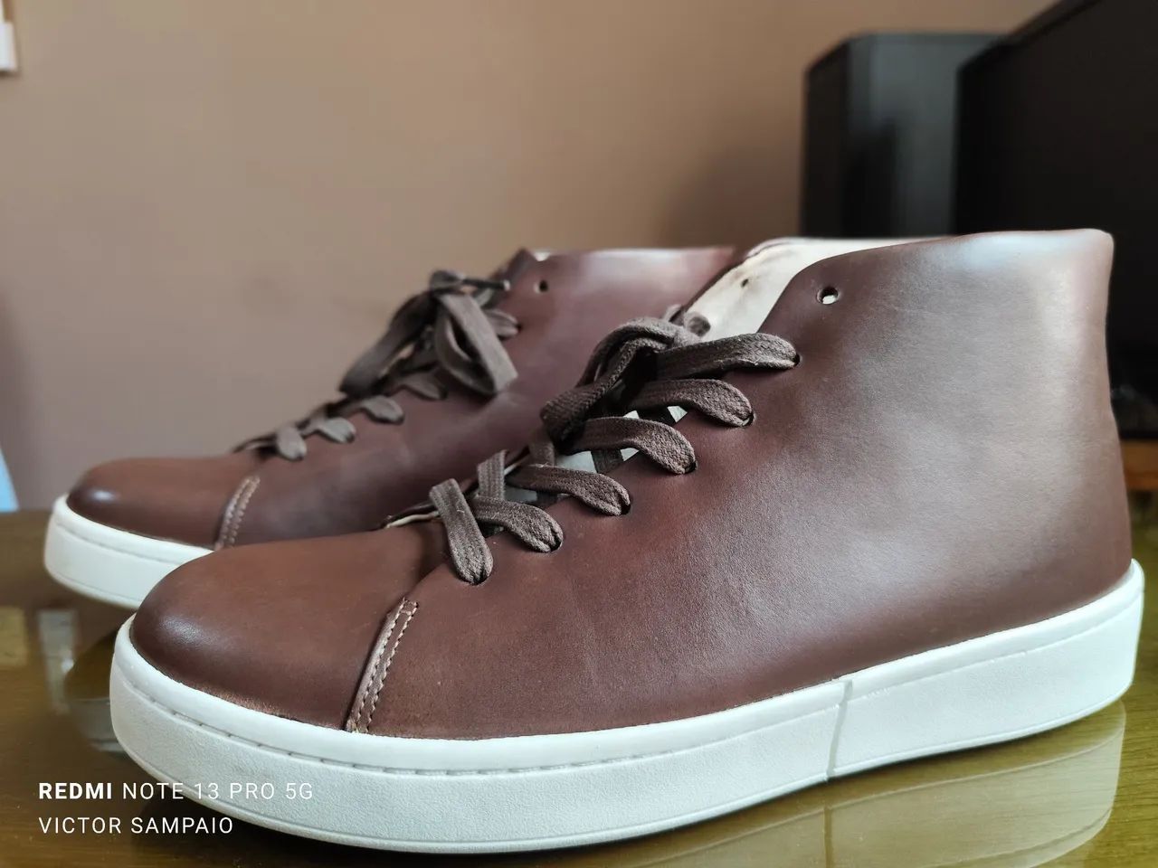 Bota de Couro Marrom West Coast  - Foto 2