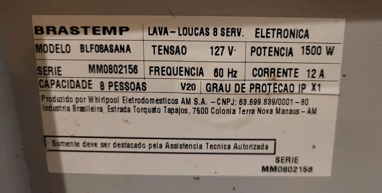 Lava Louças Brastemp 8 Conjuntos - Semi-Nova - Foto 5