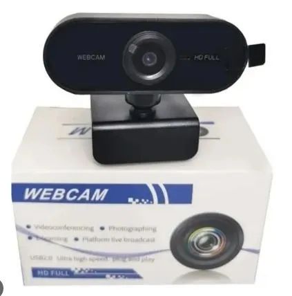 Webcam Full Hd Com Microfone Embutido 1920x1080 Usb 360°  - Foto 2