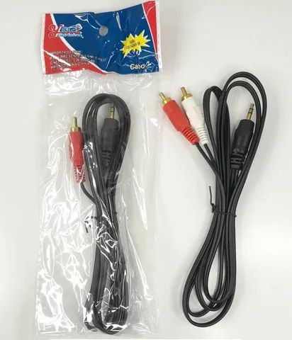 Cabo P3 x RCA (Duplo) 1,5 Metros