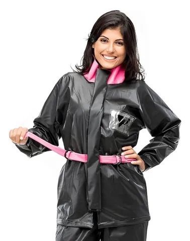 Capa de chuva masculina feminina pantaneiro moto entrega - Foto 4