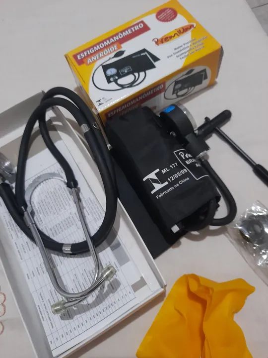 Kit fisioterapia com medidor de pressão