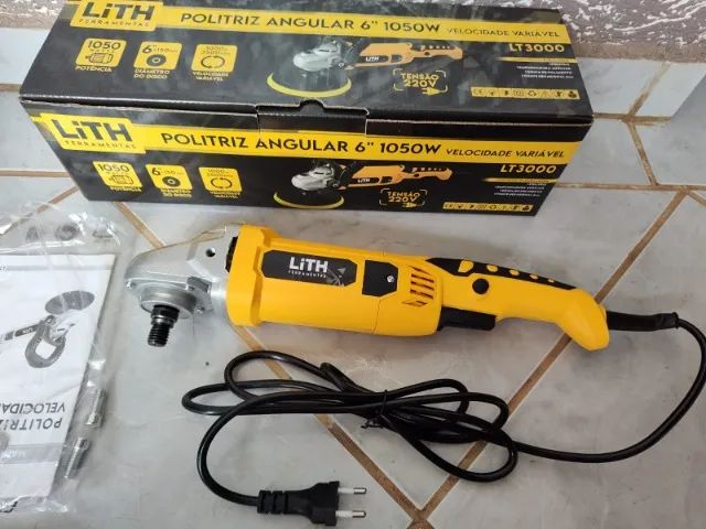 Politriz Angular Velocidade Variável 6 Pol. 1050W - Novo - Foto 3