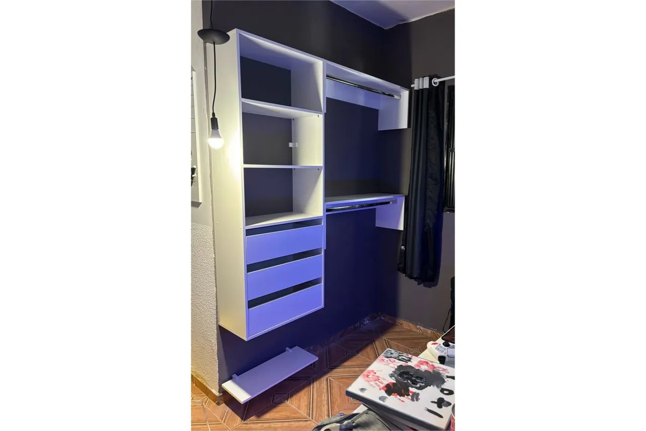 Mini closet em MDF branco  - Foto 4