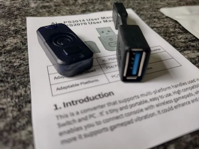 Adaptador Receptor Wireless para Controles Sem Fio para Pc, Ps4, Ps5 e Nitendo Switch - Foto 4