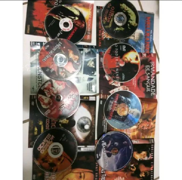 dvds terror usados videolocadora scanners hellraiser cujo casa do espanto e + - Foto 2