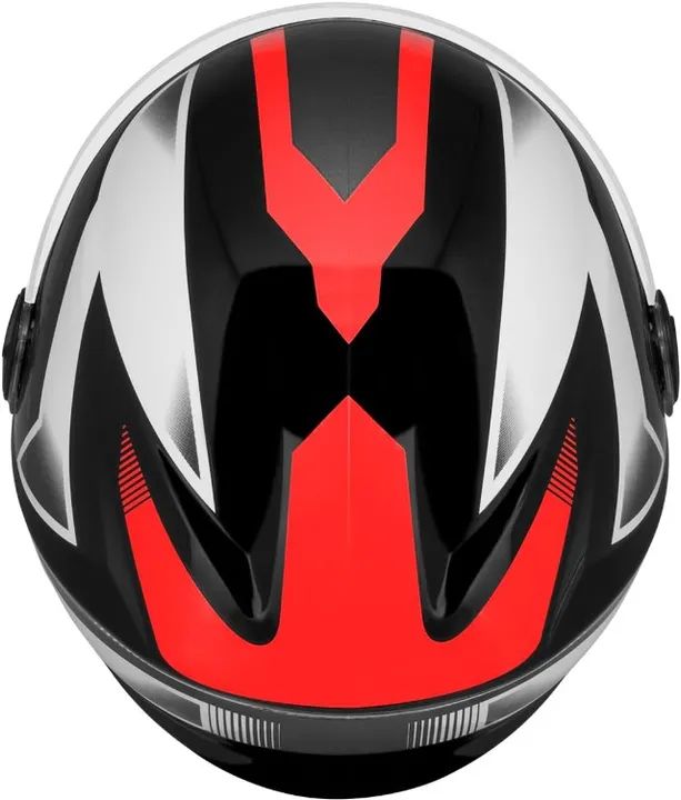 Capacete Aberto New Liberty Three Preto Vermelho Branco Brilhante Protork - Foto 4