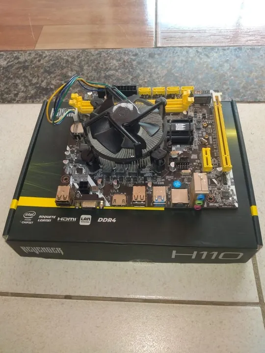 Kit Placa mãe H110 Revender + I3 6100