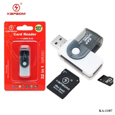 Leitor de Cartão de Memória USB Kapbom KA-1107 4 em 1 - WZetta