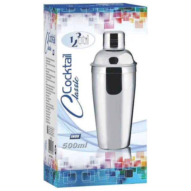 Coqueteleira Shakeira De Inox Classic 500ml Ud226 - Foto 2