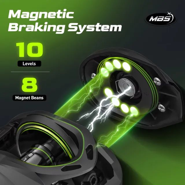 Carretilha Pesca Handing M1 8kg Esquerda - Foto 6