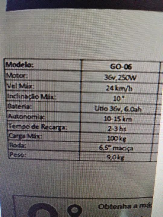 Patinete elétrico motronik Drop GO 06 250W 36V - Foto 3