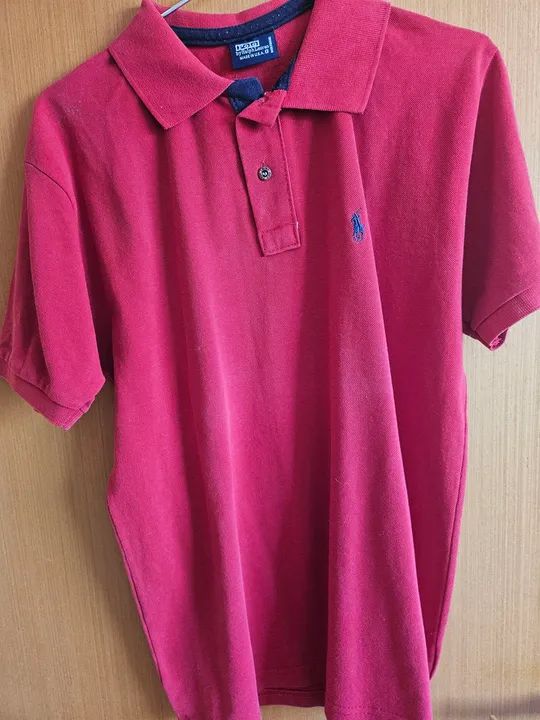 Camisa polo vermelha 