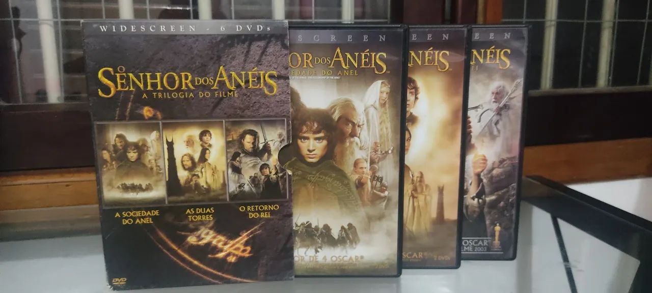 Box DVD Trilogia O Senhor dos Anéis 
